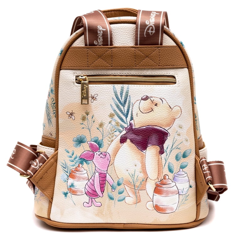 NWOT Disney Winnie the Pooh Faux Sherpa Mini Backpack with Vegan Leather. Winnie the Pooh and Friends WondaPop 11 main image 4