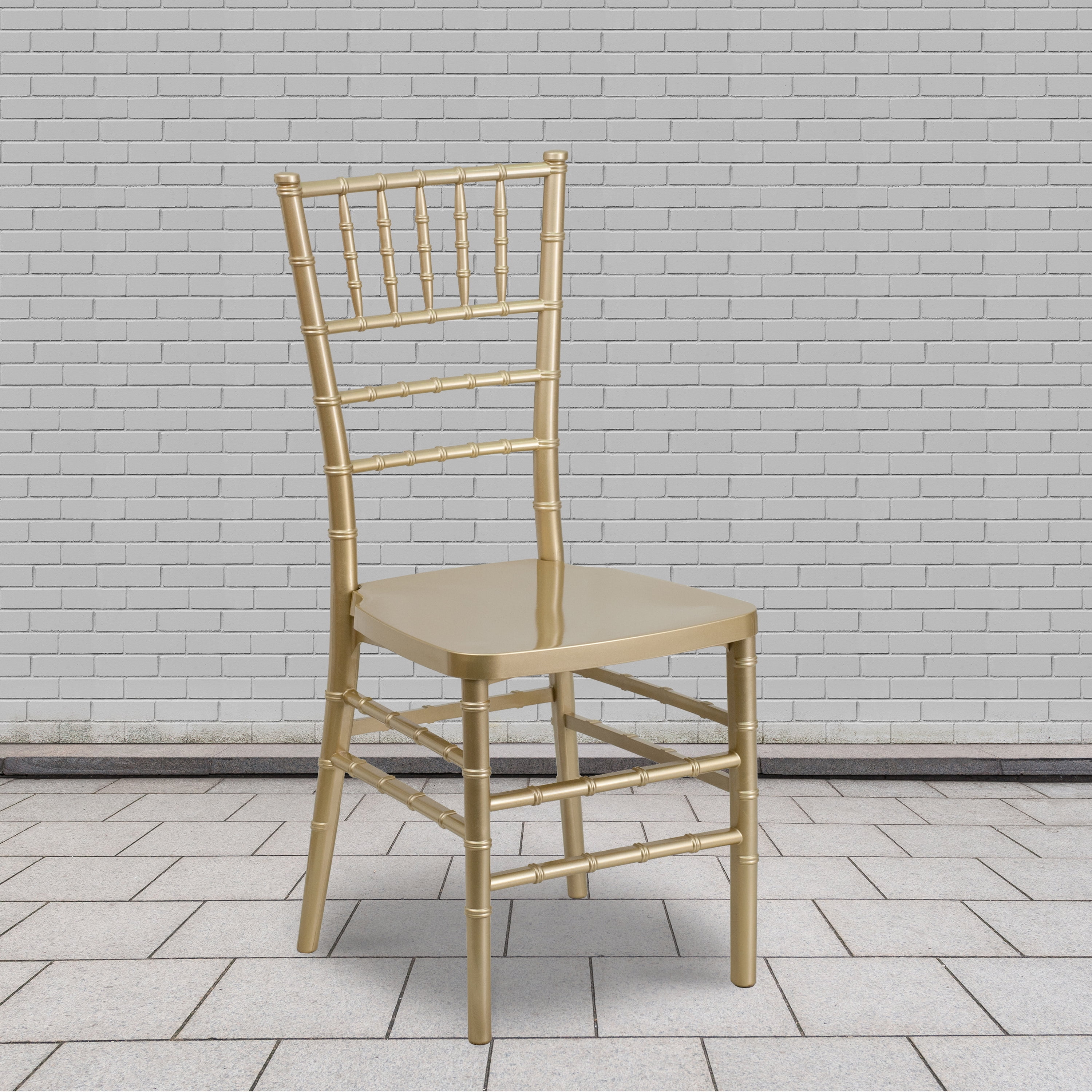Gold Wood Chiavari Chair with Soft Seat Cushion Wedding Chair 10 PACK 
