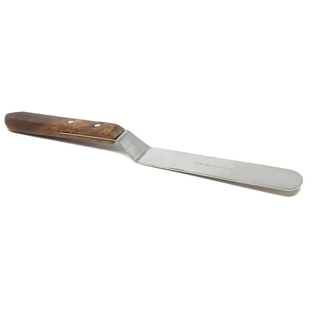 A2Z Scilab Brand Engineering Classic Offset Caulk Tooling Spatula, Stainless Steel (7 " Long Offset Blade)