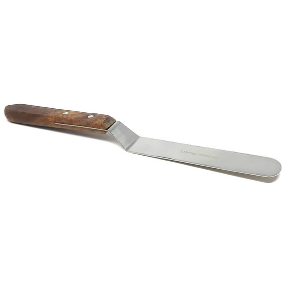 A2Z Scilab Brand Engineering Classic Offset Caulk Tooling Spatula, Stainless Steel (7 " Long Offset Blade)