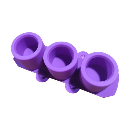 

silicone ice cube tray ice cube mold 3 Silicone Round Ice Glass Cocktail Silicone Ice Cubes Tasteless Succulent Flower Pot Gypsum Mould Purple