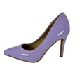 thumbnail image 2 of Shoe Fash | Women Trendy Pumps, Pointed Toe High Heel 4 inch/10cm Party Stiletto Heels Shoes Lavender/Pat, 9, 2 of 3