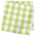thumbnail image 3 of Contemporary Home Living Set of 6 Lime Green and White Checkered Napkins 20", 3 of 6