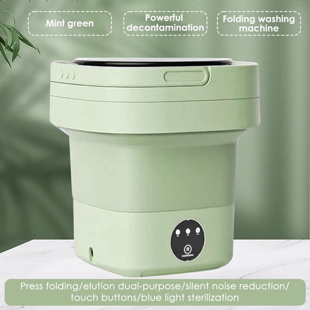 Portable Washing Machine, Foldable Mini Washer and Spin Dryer Small