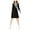 black, variant on I-N-C Womens Mixed-Media Faux-Wrap A-Line Dress