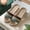 Coffee Brown, variant on Slippers for Spring, Autumn, Summer, Four Seasons, Household Use, Thick Soled Rattan and Grass Weaving, Summer Men's and Women's Cool Slippers, Home Use, Indoor and Outdoor