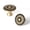 Black-Yellow Vintage, variant on Goo-Ki Antique Brass Cabinet Drawer Knobs, Vintage Floral Medallion Design, Zinc Alloy Cabinet Handles for Dresser,Wardrobe,Cupboard, 6 Pack