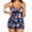 Blue Floral, variant on Avidlove Women Sexy Pajama Set Ruffle Sheer Mesh Lingerie Cami with Shorts 2 Piece Pjs Floral Sleepwear