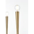 thumbnail image 4 of Living District Layne 36" 6-Light Transitional Metal Chandelier in Brass, 4 of 7
