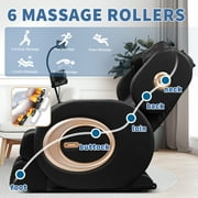 BILITOK Massage Chair Recliner with Zero Gravity with Full Body Air Pressure Black