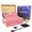 Pink, variant on Large Bamboo Storage Box with Tray Combination Lock Decorative box for Home Great Father Day Gifts Locking Storage with Glass Jar Accessories