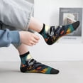 thumbnail image 2 of Pofeuu Modern Hip-Hop Skull Print 30cm Socks, Adult Running Hiking Socks for Youth and Adult, 2 of 7
