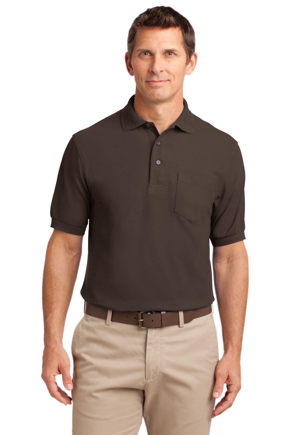 Port Authority Tall MenS Silk Touch Polo W/ Pocket. Tlk500P