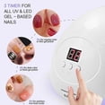 thumbnail image 4 of Lámpara UV LED para uñas, secador profesional de uñas x7 para esmalte de gel, lámpara LED para uñas de gel, 3 temporizadores, blanco (blanco), 4 of 5