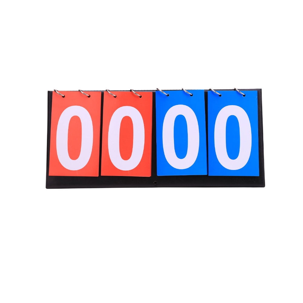 Tabletop Scoreboard Flipper Four Scoreboards Table Tennis Shovel Portable Multi Sports Score