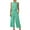 Mint Green, variant on WMTBSRSW Two Piece Set for Women Sleeveless Crop Top Capri Wide Leg Pants Summer Vacation Outfits Loose Linen Lounge Sets Smock Neck Matching Sets