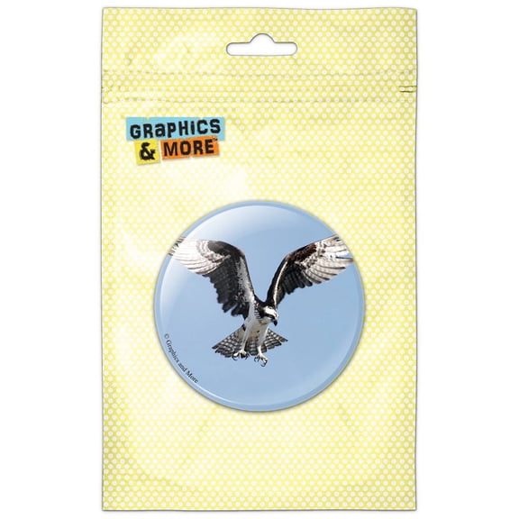 Osprey Flying Pinback Button Pin Badge