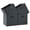 Graphite Gray-KALLAX - 4 Pack, variant on Foldable Fabric Storbcubes 13x15x13 Inch Kallax Cubby With Dual Handles Graphite Gray 4 Pack