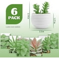 thumbnail image 3 of Der Rose 4.75" Artificial Succulents Plant in Pot (6 Count), 3 of 8
