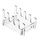 thumbnail image 2 of Soporte para platos de acrílico multicapa extraíble, organizador para utensilios de cocina 4 niveles, 2 of 9