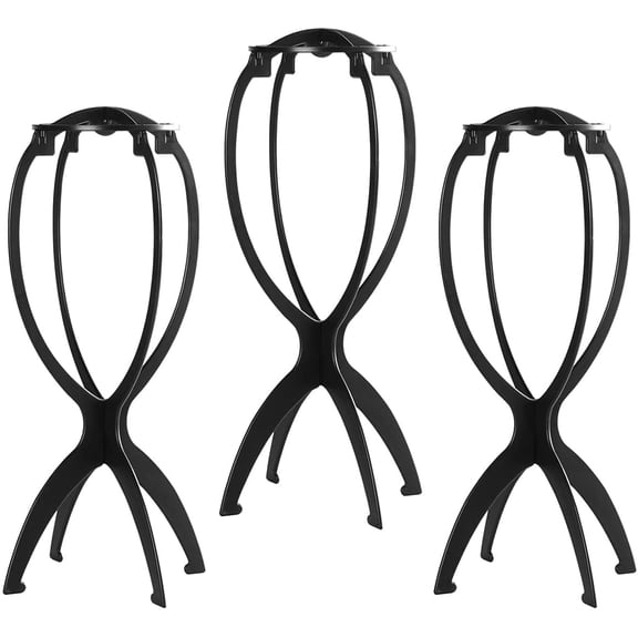 Wig support, multi-piece wig headband, black, 4Pack