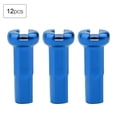 thumbnail image 4 of Accesorios de ciclismo duraderos, juego de 12 tapas de radios de aluminio 7075 azules para bicicletas de montaña, 4 of 8