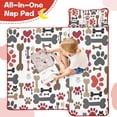 thumbnail image 4 of Paw Prints and Bones Toddler Nap Mats for Kids Preschool,Sleeping Mat Bag or Kids,Toddler Sleeping Bag,Toddler Nap Mat or Daycare, 4 of 6