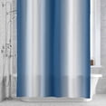thumbnail image 3 of Lake Blue Gradient Shower Curtain for Bathroom Decor, Countryside Farmhouse Waterproof Fabric Shower Curtain, 54"x78" Set with 12 Hooks, 3 of 9
