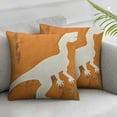 thumbnail image 3 of nygtbtfer Set of 2 Throw Pillow Covers in Prehistoric Paleontologist Decorative Pillow Cases Boys Room Home Decor Pillowcases White, 3 of 7