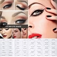 thumbnail image 4 of Plantilla para sombra de ojos, plantilla para delineador de ojos, pegatinas reutilizables, juego de herramientas de maquillaje ahumado, delineador de ojos de gato, ojos ahumados, plantillas para ojos, 4 of 5