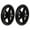 Black, variant on OFFIGAM 2-Pack Black PU Office Chair Caster Wheels with 360° Swivel, Wear-Resistant Replacement Set