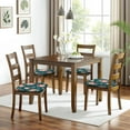 thumbnail image 6 of Pioneer Flower Seat Covers for Dining Room Chairs Set Of 4,Stretch Printed Washable Chair Seat Cover with Elastic Ties and Button,Removable Waterproof Couch Cushion Covers, 6 of 6