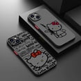 thumbnail image 2 of Funda de teléfono Sanrio Hello Kitty para iPhone, 15, 14, 13, 12, 11 Pro Max, mini, XS, XR, X, 8, 7, 6 Plus, SE, cubierta translúcida esmerilada de TPU, 2 of 5