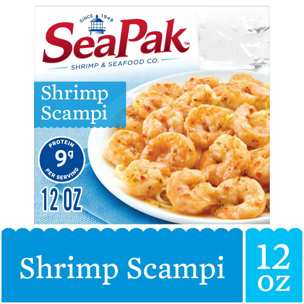 SeaPak Shrimp Scampi in a Blend of Real Butter, Garlic and Seasonings, Frozen, 12 oz