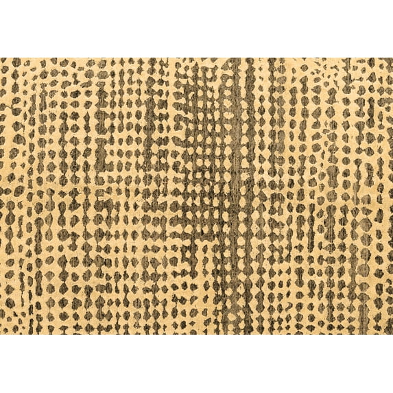 Ahgly Company Indoor Rectangle Solid Brown Modern Area Rugs, 2' x 3'