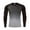 Gray, variant on Men's Compression Shirt, Long Sleeve Workout Undershirt Base Layer Athletic Shirt, Men Dry Fit T Shirts Blue XS