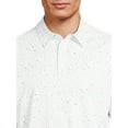 thumbnail image 5 of Birdie Bound Men's and Big Men's Speckle and Mini Print Golf Polo Shirt, Sizes S-3XL, 5 of 6