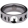 thumbnail image 2 of Samurai Tungsten Carbide Ring, 2 of 9