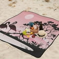 thumbnail image 6 of Coolnut Flamingo and Three Large Picnic & Outdoor Beach Blanket, Waterproof Foldable Sandproof 3-Layer Picnic Mat for Camping,Hiking,Travel,Park,Concerts,78"x78", 6 of 6