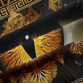 thumbnail image 5 of Homewish Vintage Magic Dragon Kitchen Curtains,Hippie Evil Eye Black Out Curtains Pack of 2 (42x63 Each),Black Gold, 5 of 6