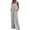 v#134Grey427, variant on Womens Jumpsuits Solid Color 1Pc Ribbed Loose Fit Adjustable Straps Wide Leg Ankle Length With Side Pockets For Gym Trendy Overalls,Gray,S