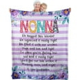 thumbnail image 2 of Luxury Super Soft Sherpa Fleece Blanket 50x60, Nonna Loves Me Blanket, Nonna Blanket, Nonna Gifts from Grandchildren, Blanket Nonna Gifts for Birthday, 2 of 6