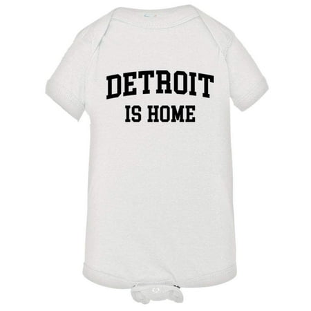 

PleaseMeTees™ Baby Detroit Michigan Is Home Born In From Go Blue Jumpsuit