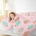 thumbnail image 4 of Castle Fairy 3-Piece Full Comforter Set with Gingerbread Polka Dot Christmas Design, 4 of 8