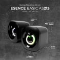 thumbnail image 3 of Bocinas ACTECK ESENCE BASIC AS215 Alámbrica USB 3.5mm Iluminacion Led Negro AC-935272, 3 of 5