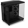 thumbnail image 3 of NZXT H6 FLOW Compact Dual-Chamber Mid-Tower Airflow Case, Black, CC-H61FB-01, 3 of 5