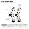 thumbnail image 4 of Goofa Buffalo Plaid Christmas Trees Printed Men's Crew Socks, Soft Durable Breathable Moisture-Wicking with Odor Control Cotton socks, 4 of 9