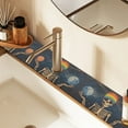 thumbnail image 2 of Yayeee Faucet Mat for Kitchen Sink 14.7" Diatomite Long Splash Guard Pad, Skeleton with Rainbow, 2 of 7