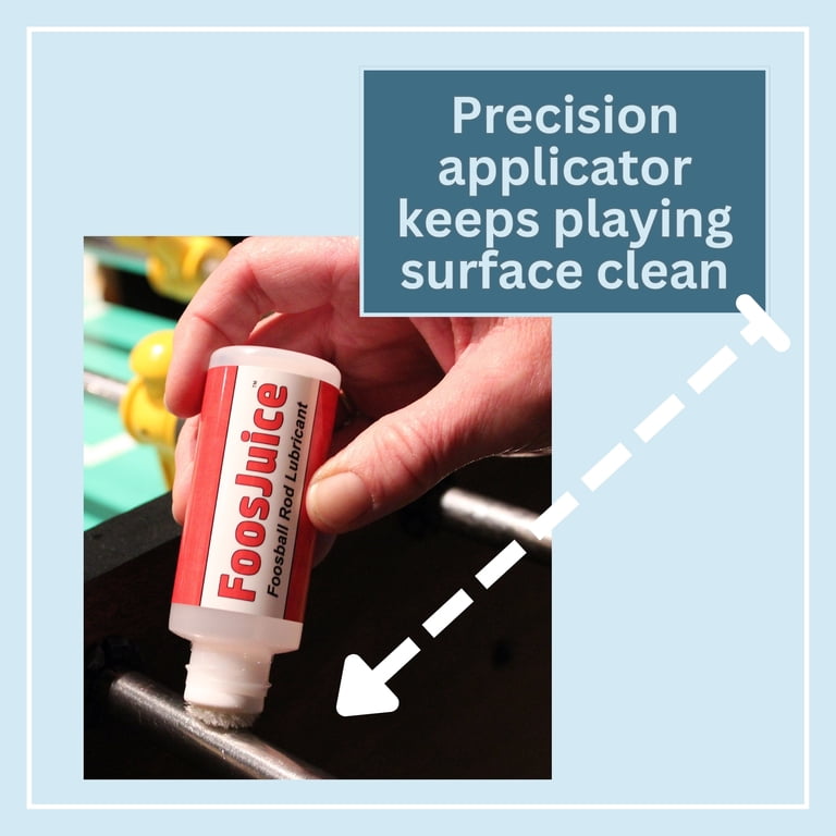 best lubricant for foosball table Amazon.com: FoosJuice® 100% Silicone Foosball Rod Lubricant with Dauber Top  Applicator - The Clean and Easy to Use Lube main image 0