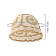 thumbnail image 5 of Deago Crochet Bucket Hat for Women Knit Handmade Foldable Floppy Beach Hat Fashion Cute Comfy and Casual (Beige), 5 of 9